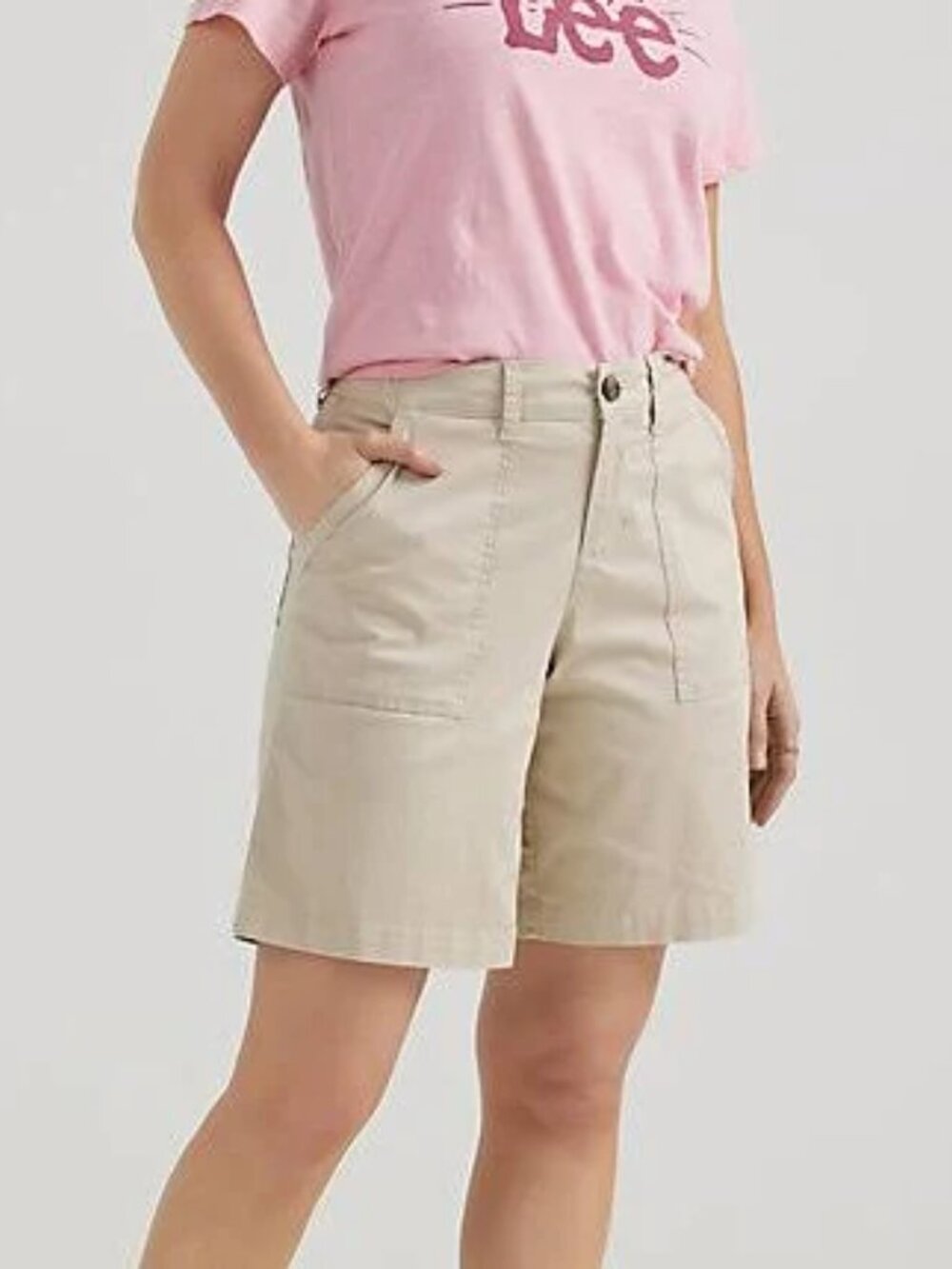 Women's Ultra Lux Comfort with Flex-To-Go Relaxed Fit Utility Bermuda Size 14 M